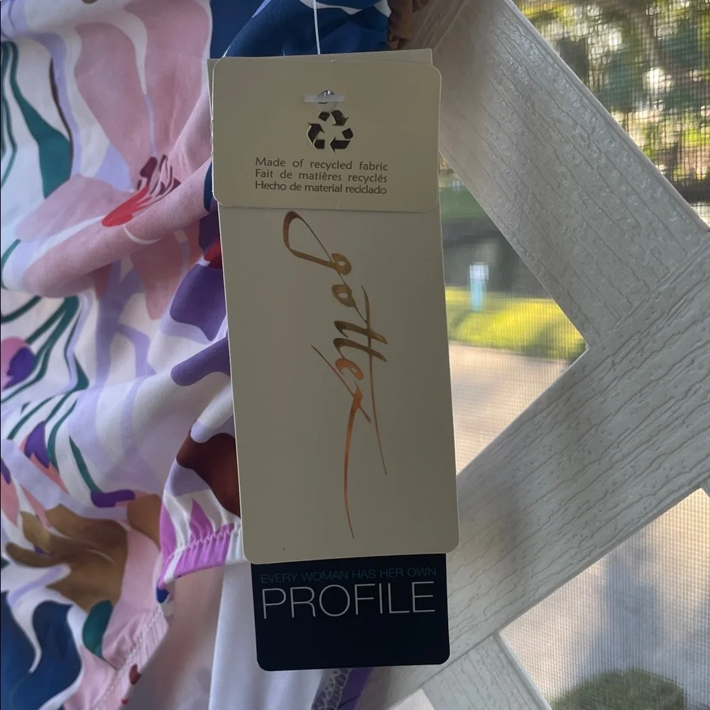 Profile by Gottex Floral Shirred-Side High-Waisted Bottom - Picture 8 of 11